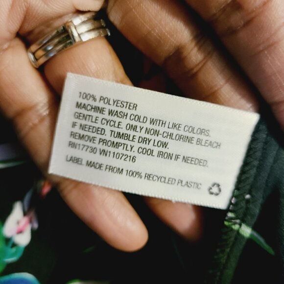 A New Day | Women's Black Multicolored Floral Print Mini Dress (Size Small) - Picture 6 of 14